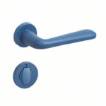 Maniglia Snapp Plastica Ricliclata Rosetta Tonda d.45x5h Nottolino WC  77-Blu  Verum